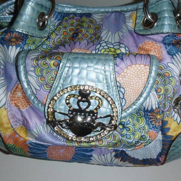 Kathy Van Zeeland-Women's Floral multi color purse - Picture 1 of 8